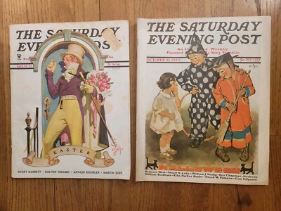 Key Halloween Easter Saturday Evening Post Lot 1930 1935 Leyendecker Orig Full