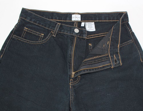 Pantalones cortos de mezclilla negros Calvin Klein para mujer talla 12 Low Rider - Imagen 5 de 9