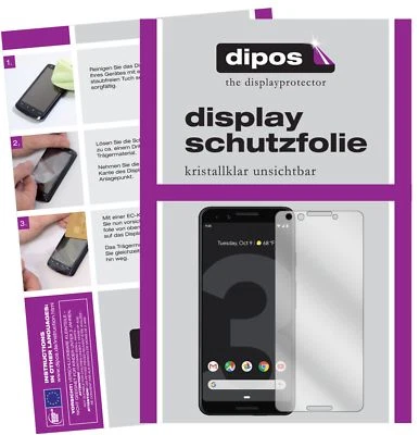 2x Schutzfolie für Google Pixel 3 klar Displayschutzfolie Folie Display Schutz - Bild 1 von 4