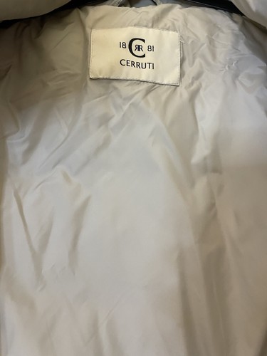 Chaqueta de invierno Cerruti 1881 beige con piel talla 42 - Imagen 14 de 17