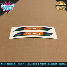 Tioga "COMP II" Tire Decal Stickers Reproduction BMX Skinwall Comp 2 Tires