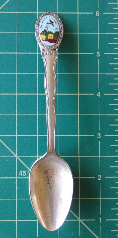 China Clipper / Wake Island Demitasse Souvenir Spoon