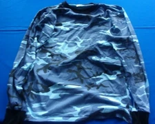 BLUE ICE SKY URBAN CITY CAMO BLUE CAMOUFLAGE LONG SLEEVE LARGE 