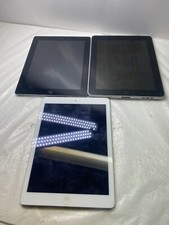Lot of 3 Apple Ipad Model A 1475, A 1430, A 1337. For Parts Only.