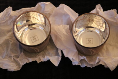 Riviera Maison Teelichtgläser rose, neuwertig, 2 Stück Kerzenhalter