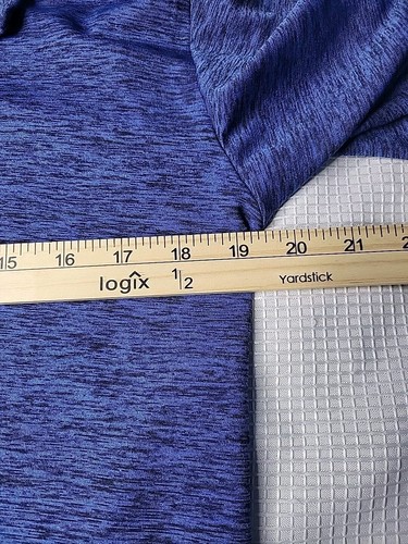 Cougar Sport Polo Shirt Men's Size M Blue Black Heathered NWT DRY Performance - Picture 3 of 5
