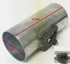 2.75" OD Opening MAF Mas Sensor Aluminum Air Intake Pipe For Toyota Mazda