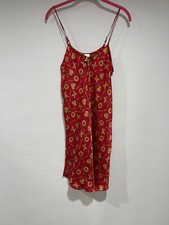 Intimate Style 100 Silk Red Hugs N Kisses Slip Lingerie Size S Gently Used