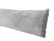 Extra Soft Body Pillow Cover, Sherpa/Microplush Material, 20"x 54" Body Gray