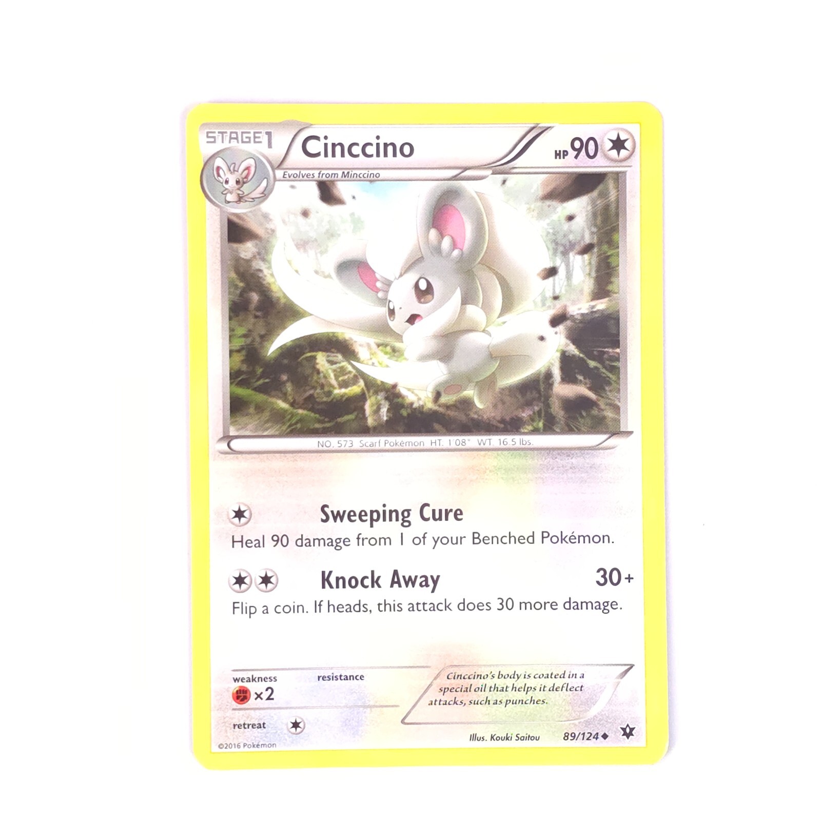 Cinccino 89/124 Pokemon XY - Fates Collide Uncommon NM