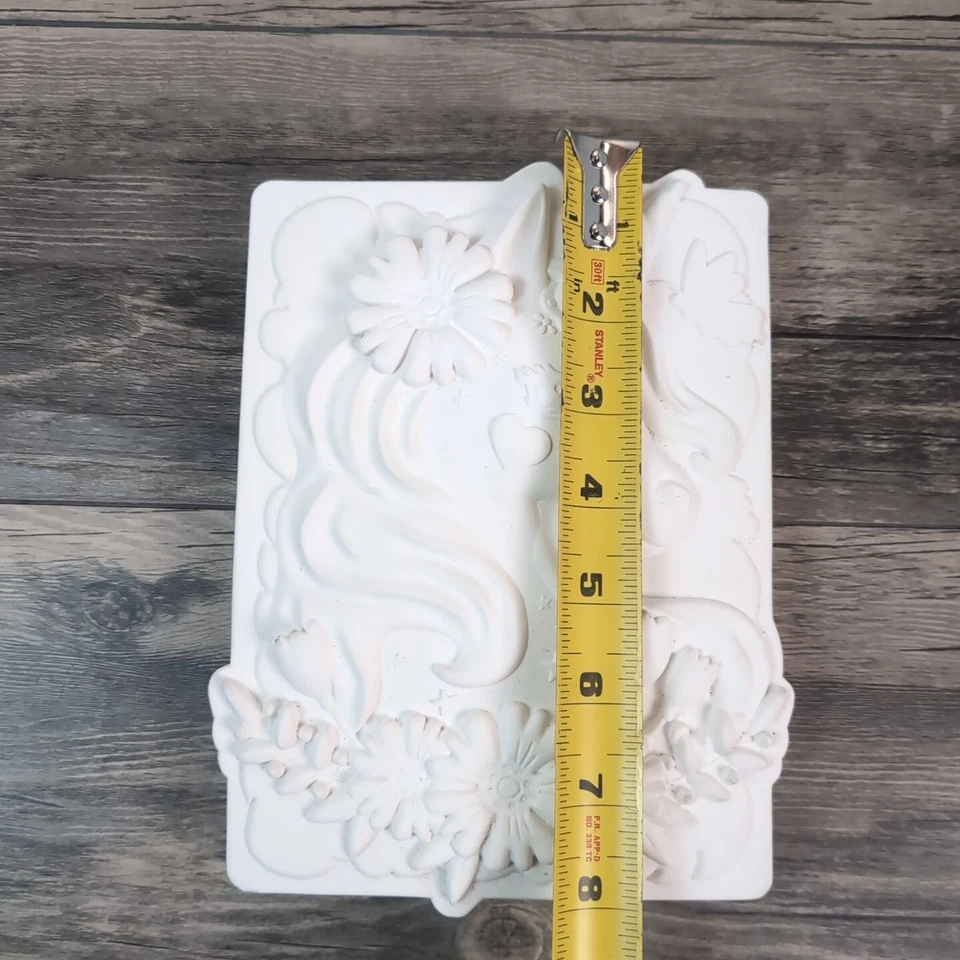 Ceramic Bisque Unicorn Floral Design U-Paint Ready to Paint Fantasy Mystical - Image 4 of 4