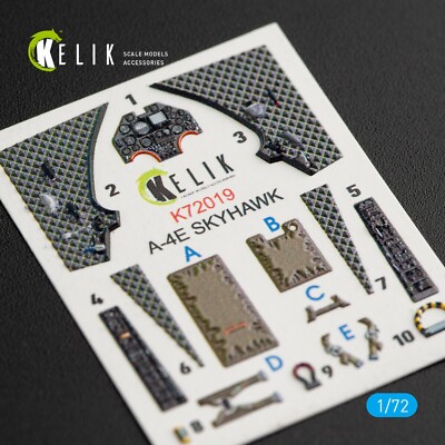 A-4E Skyhawk Interieur 3D Decals für Fujimi / Hobby 2000kit KeliK K72019 Scal...