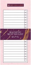 Magnetic Shopping List Must Do List Pad Fridge Magnet Notepad Pink Purple Gift