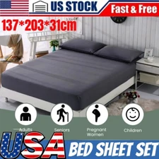 Grounding Sheets Queen Size 90% Cotton + 10% Silver Fiber Earthing Fitted Sheets