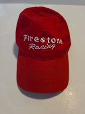 Firestone Racing Red Snapback Hat Cap Embroidered Adjustable Cotton NASCAR Indy