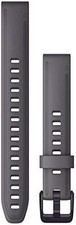 Garmin Quickfit 20 Watch Band, Shale Gray Silicone with Amethyst Hardware