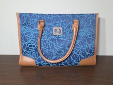 Diane Von Furstenberg DVF Travel Tote Bag Blue Swirl