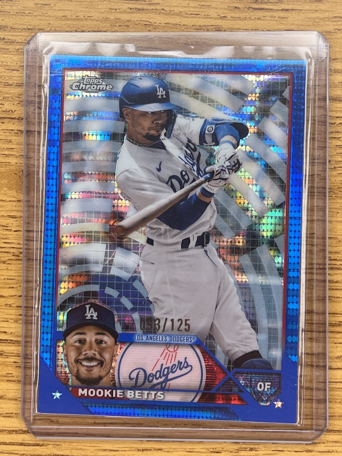 2023 Topps Chrome - Mookie Betts #150 Blue Refractor /150