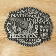 Hesston 2011 Belt Buckle Wrangler NFR Commemorative Rodeo National Finals
