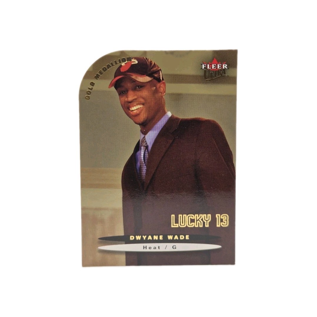 2003-04 Fleer Ultra - Lucky 13 Dwyane Wade #175 Gold Medallion (RC)