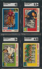 1955 TOPPS ALL AMERICAN FOOTBALL COMPLETE SET (100) EX HUTSON RC GRANGE THORPE