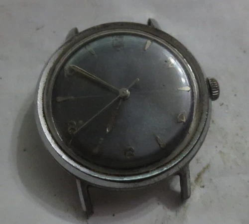 Vintage Timex Marlin Manual Wind Charcoal Dial Runs