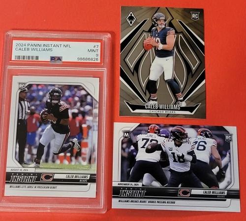 Caleb Williams INSTANT ROOKIE CARD #1/3950 PSA 9 MINT +PANINI INSTANT RC #1/1361