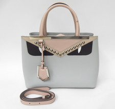 Authentic FENDI Bugs Monster Leather 2 way Shoulder Bag Hand Bag I 50820