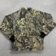 RealTree Jacket Adult Large Brown Workwear Canvas Camo Hunting USA Made Mens*