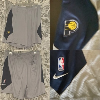 NIKE Dri-Fit NBA Indiana Pacers Team Player Issue Practice Shorts Size XL GRAY