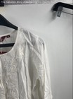 Rangavali Women's White Embroidered Cotton Tunic Shirt Kurti Sz 34 NWT — photo 2