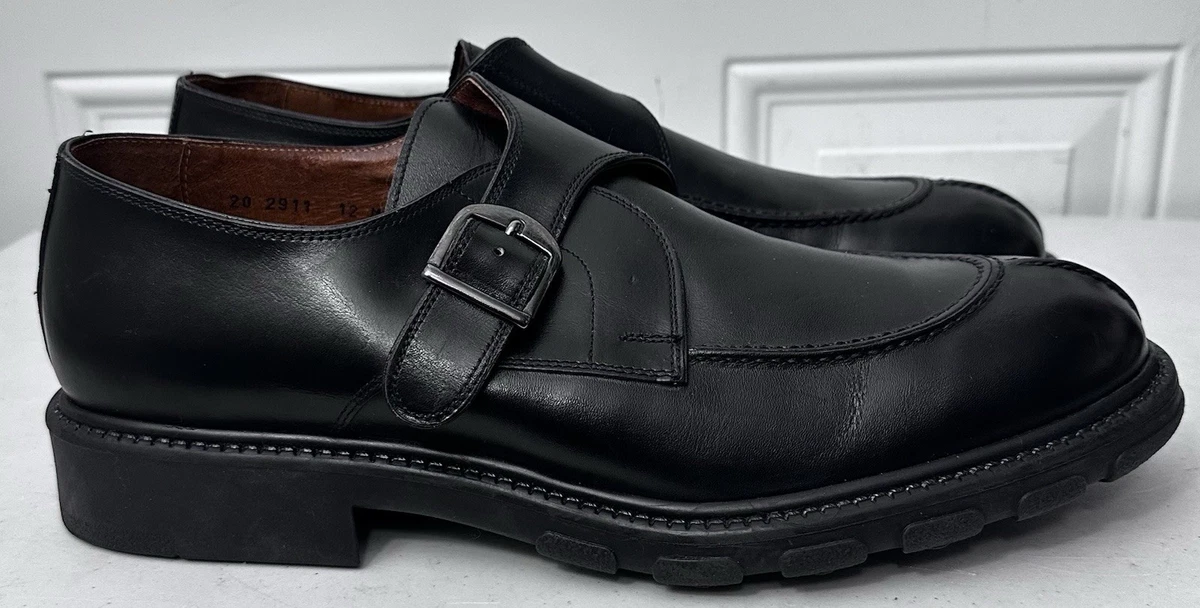 New Vintage Johnston & Murphy Aristocraft Black Leather Monk Dress Loafers 8.5D Johnston & Murphy C Leather Upper Dress Shoes for Men | eBay main image 3
