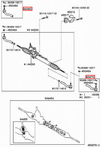 Genuine Toyota Aristo JZS161 JZS160 RH & LH Steering Outer Track Tie Rod End - Picture 8 of 17
