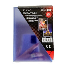 Ultra Pro 4x6" Toploader Pack of 24 Protective Sleeves Clear