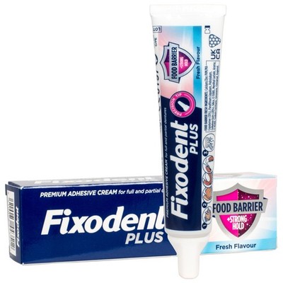 (27,50 EUR/100 g) Fixodent Plus Food Barrier Fresh Flavour Zahnersatz-Haftcreme 