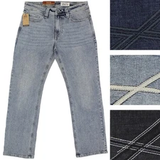 T.K. Axel Jeans Pant Men's Slim Boot Cut, 5 Pocket Design, Stretch