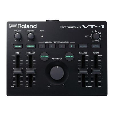 Roland VT-4 Compact 5 Hour Battery Life MIDI Control Vocal Transformer (Black)