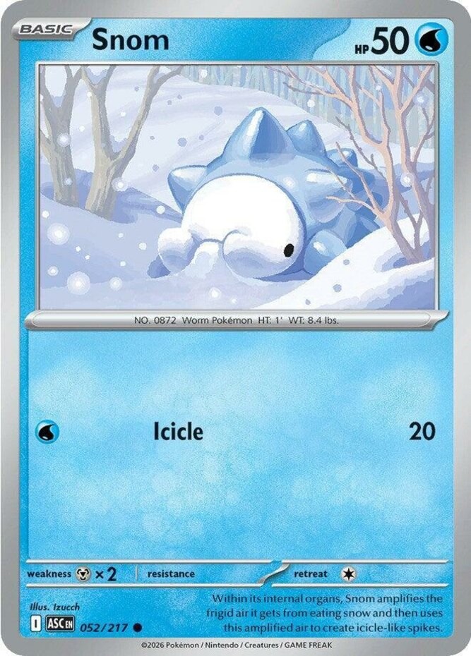 Snom - 052/217 - Common NM Ascended Heroes