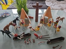 Playmobil  , z.T. 70er Jahre INDIANER Verbrüderung ,incl 4 Pferde von 1974 