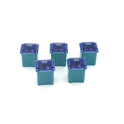 5pcs Pacific PEC 20A AMP Low Box Shaped Fuses Square Shaped For trucks cars boat