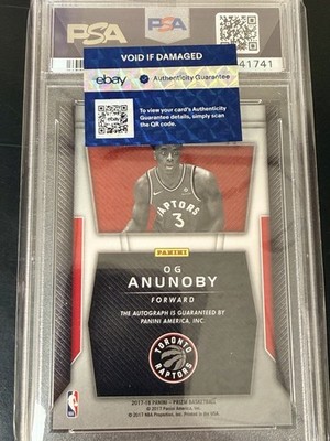 2017-18 Panini Prizm - Rookie Signatures OG Anunoby #RS-OG (AU, RC