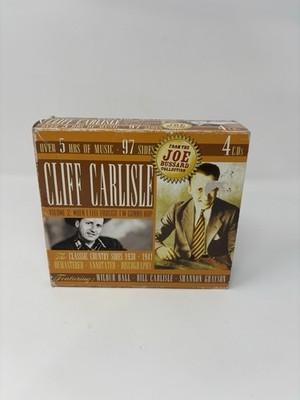 Cliff Carlisle: Vol. 2 When I Feel Froggie 4 CD JSP UK Import Box Set Hillbilly