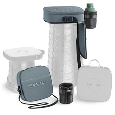 3-in-1 Multi-Feature Square Cushioned Carry Bag for 18" Collapsible Stool (Sq...