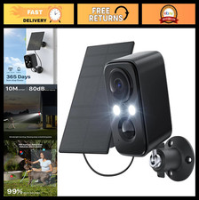 Wireless Outdoor Security Cameras - WiFi Solar Battery Surveillance Kit, Night V