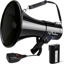MyMealivos 50W Bluetooth Megaphone with Rechargeable Black