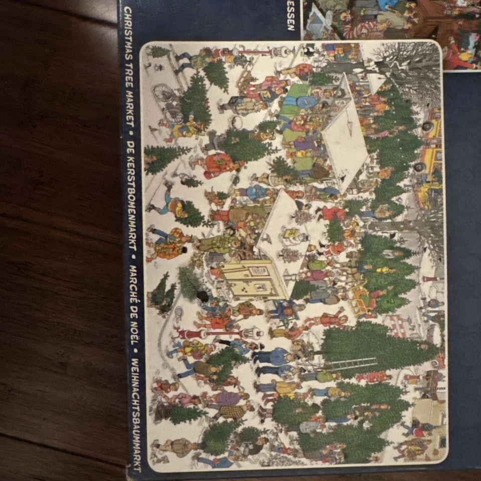 Jan Van Haasteren 圣诞晚餐/圣诞树市场 2x 1000 件拼图 — 第 2/4 张图片