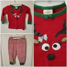 LN girl's Christmas pajama 12-18 month baby reindeer