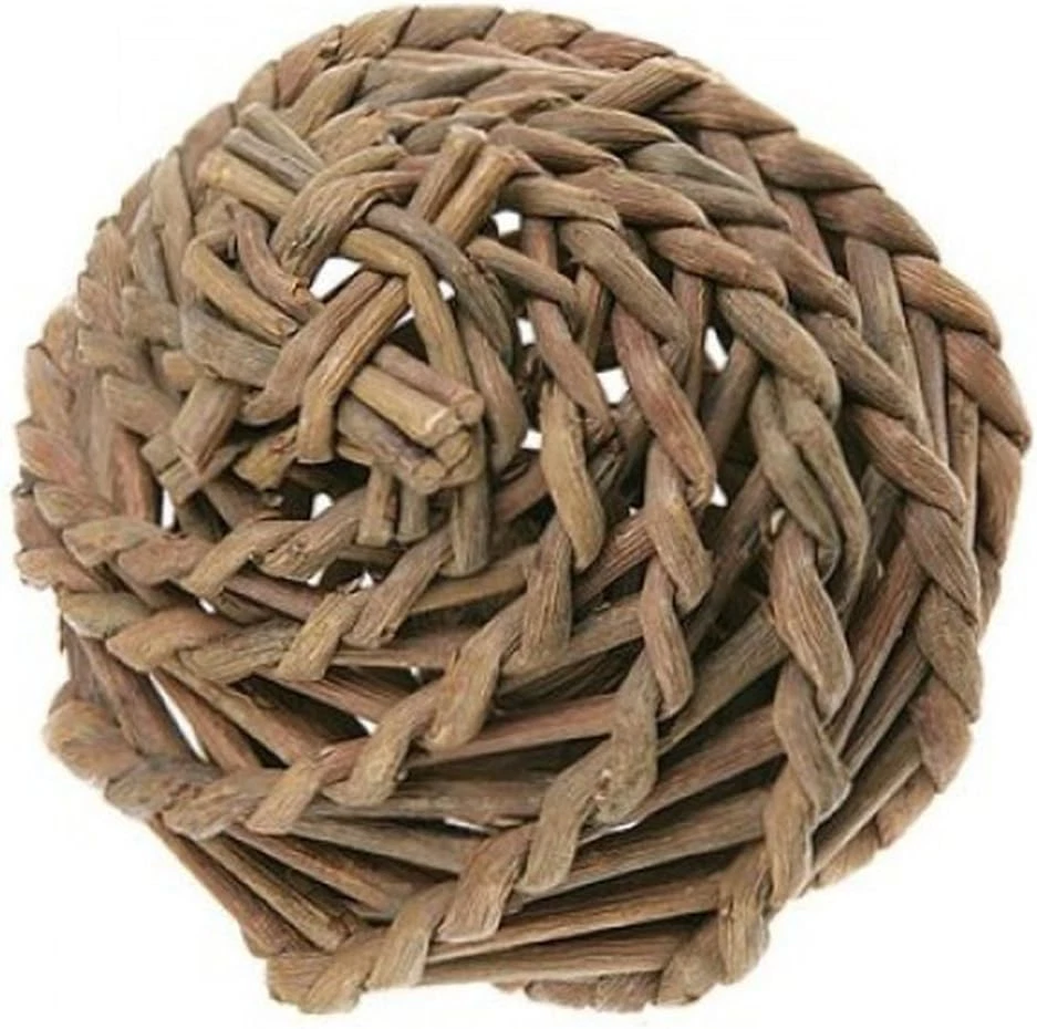 HAPPYPET Nature First Large Willow Ball Playing Hiding Toy Teeth Trimmer for