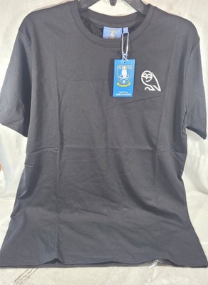 Sheffield Wednesday FC Football Club Essential Retro T-Shirt - Black - XL