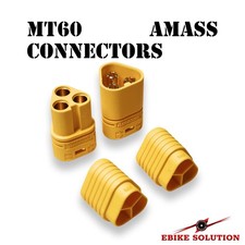 Ebike MT60 3 Pole 3.5mm Brushless Motor ESC RC Pair Connector Plug Socket 60A